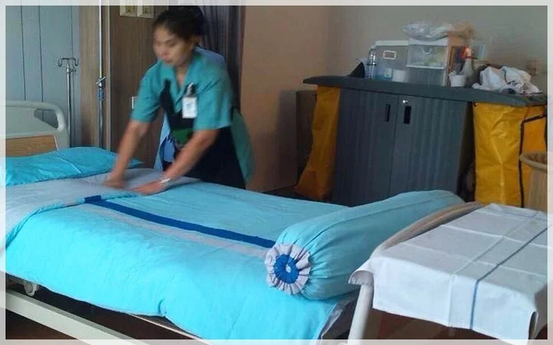 พื้นที่สถานพยาบาลที่เหมาะกับบริการทำความสะอาดโรงพยาบาล